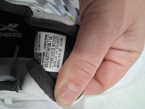 men's reebok zig dynamica running shoes - 11 - white / grey / green (model:6699011/100244518) image 4