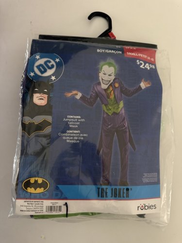 2PC BOYS RUBIES THE JOKER COSTUME - SMALL (4-6) - PURPLE/GREEN (STYLE: 1000131) image 2