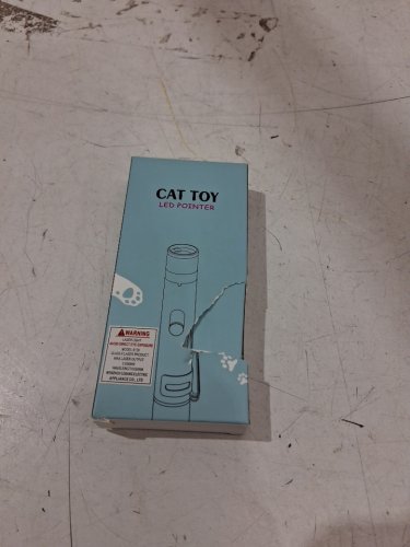 TBTeek Pet UV led Light and laser pointer spinning toy - 3.3" - blue image 4