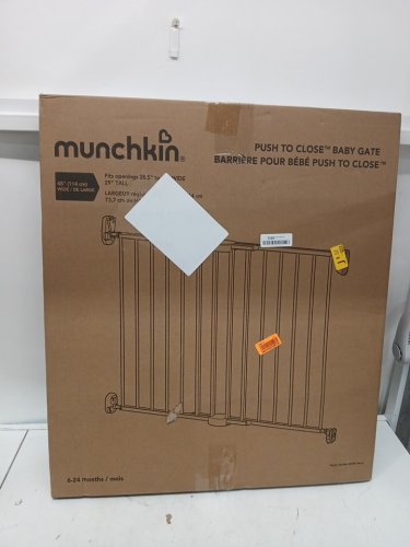MUNCHKIN PUSH TO CLOSE EXTENDING SAFETY GATE - 29" x 28.5" to 45" - BLACK (MODEL: MK0001-REV4) image 2