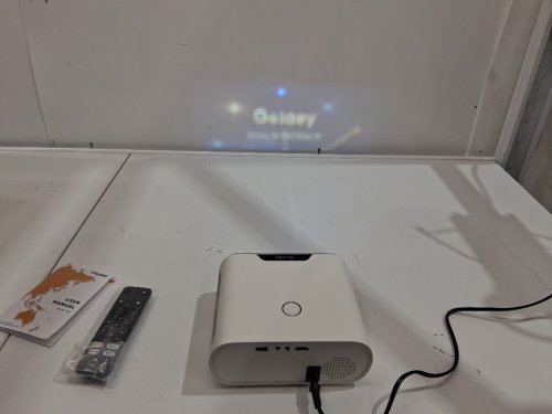 Goiaey Mini Projector with HDR 10, WiFi Cast, GoogIe Voice, Native 1080P - WHITE (MODEL: C26) image 3
