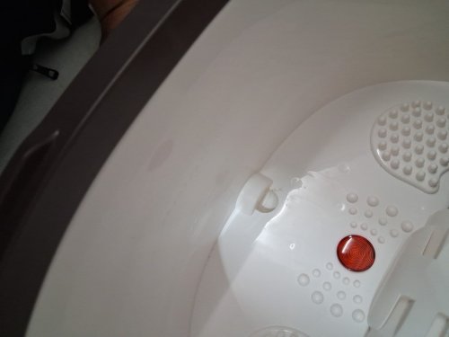 RENPHO FOOT SPA BATH MASSAGER, MOTORIZED MASSAGE, FAST HEATING, POWERFUL BUBBLE JETS & AUTOMATIC SHIATSU MASSAGING ROLLERS - BROWN (MODEL: JD-618) image 6