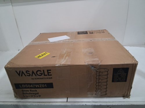 VASAGLE 7-Tier Rotating Shoe Rack Tower with 360 Degree Spinning stand - white (Model: LBS047WZ01) image 2