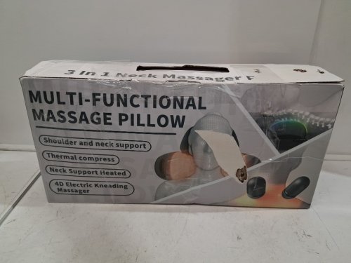 3-IN-1 MULTI-FUNCTION SHIATSU MASSAGE PILLOW - GREY image 4