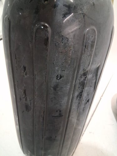 2PK Seachoice Center Hole Fender, Roto-Molded Marine Grade - 8" x 20" - black (model: 79151) image 5