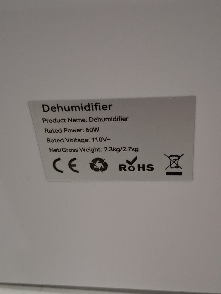 PSOS Dehumidifier FOR BASEMENTS WITH AUTO SHUT OFF AND 2 WORKING MODES - 900SQ.FT - WHITE (MODEL: PS-01SG) image 4