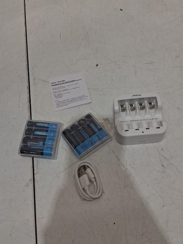 Kratax Rechargeable AA Batteries WITH 8 BATTERIES - 1.5V - WHITE image 3