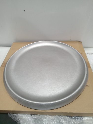 DN DECONATION Black Decorative Round Tray good for Jewelry, Perfume, Coffee Table, Vanity, Ottoman home decor- 14" - silver (model: CA5L094SL36) image 2