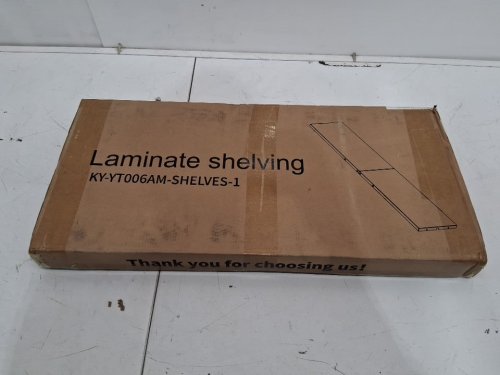 2PC laminate shelving for Outdoor Storage Cabinet model#ky-yt006am - 10" x 25.5" - black (model:KY-YT006AM-SHELVES-1) image 2