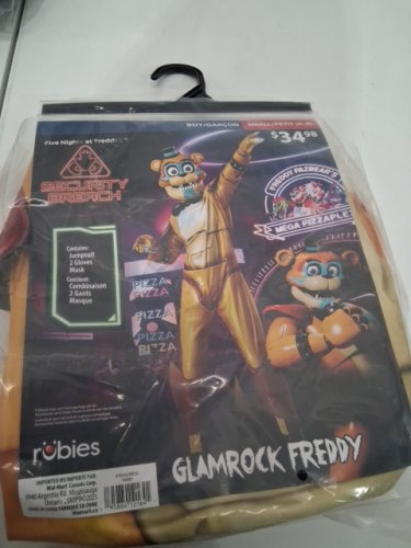 3PC KID'S RUBIES FIVE NIGHTS AT FREDDY'S - GLAMROCK FREDDY - SMALL (4-6) (STYLE: 703087) image 2
