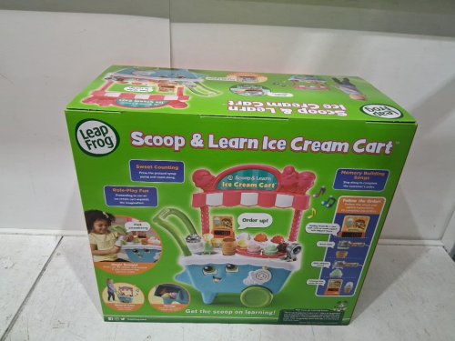 LEAPFROG SCOOP AND LEARN PLASTIC ICE CREAM CART TOY SET - FOR KIDS AGED 2+YRS - multicolour (MODEL: 80-600700) image 3
