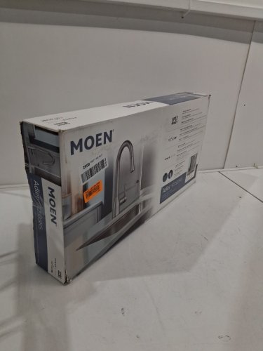 Moen Adler One-Handle High Arc Pulldown Kitchen Faucet with Power Clean and optional deck plate - Spot Resist Stainless (MODEL: 87233SRS) image 4