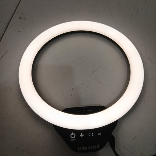 UBEESIZE LED RING LIGHT WITH TRIPOD STAND PHONE HOLDER - UP TO 62"H - 10" - COMPATIBLE WITH ALL CELL PHONES & LIGHTWEIGHT CAMERAS - BLACK (MODEL: TBC001) image 4