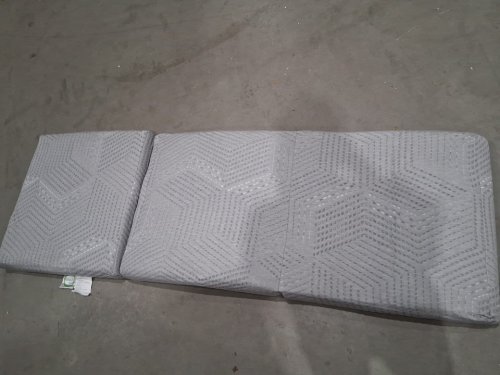 TRI-FOLD FOAM MATTRESS - 75" X 25" X 4" - GREY image 3