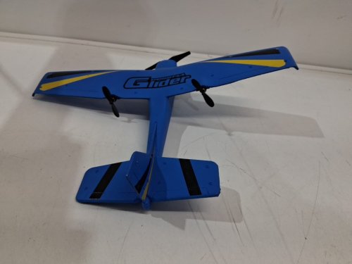 hawk's work foam rc cessna glider - 2ch - blue image 2