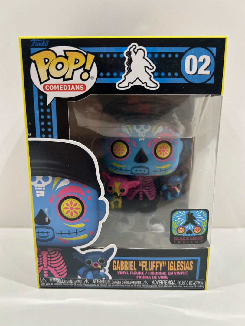 Funko pop! **black light edition** comedians: gabriel “fluffy” iglesias vinyl figure (#02) image 2