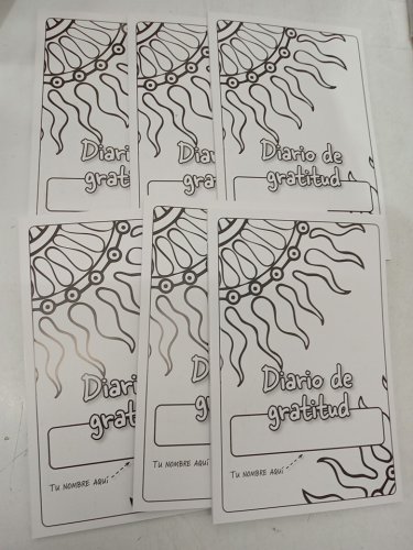 6PK Diario de Gratitud Spanish Gratitude Journal and Colouring book by S&S Worldwide image 2