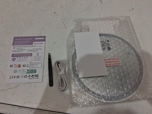 AUXMIR LED LIGHTED DOUBLE-SIDED MAKEUP MIRROR - 1X/20X MAGNIFICATION; 3 LIGHT COLORS (MODEL: BM-2403) image 3