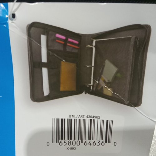 Hilroy Double Booster D-ring Zipper Binder with multiple pockets & pen holders - 2" - Navy (Model: 4304982) image 5