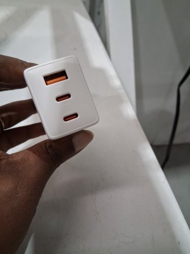 EHONOR 67W USB C 3-Port CHARGER Wall Adapter with 6.6ft Cable for mac book/ iPhone/ iPad /Samsung Galaxy -white (model: g671A2cu) image 4