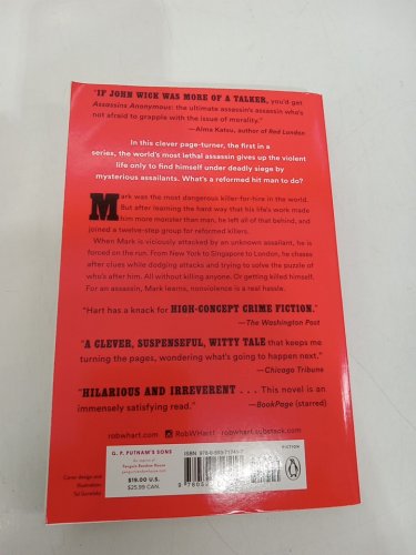 (Paperback) Assassins Anonymous: A Novel by Rob Hart image 3