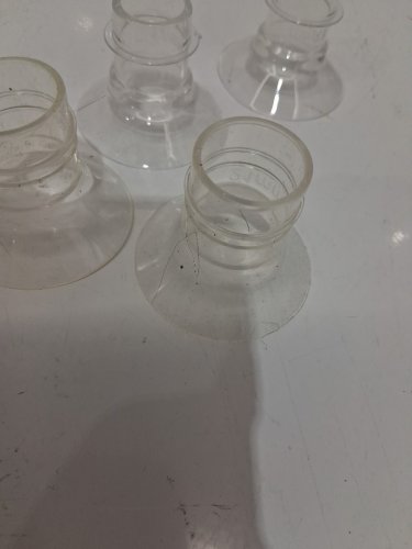 4PC FLANGE inserts for brestpump - (2) 17mm (2) 21mm) - clear image 4