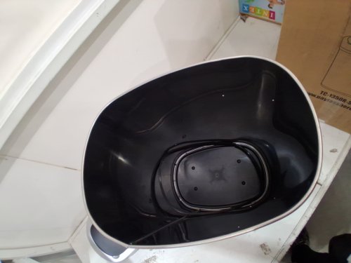 OVAL AUTOMATIC TOUCH FREE TRASH CAN - 13GAL - STAINLESS STEEL (MODEL: TC-1350R-SS) image 4