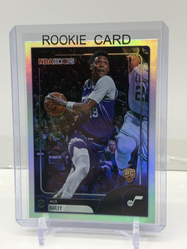 ACE BAILEY ROOKIE CARD - TOPPS NBA HOOPS 2026 (#38) image 3