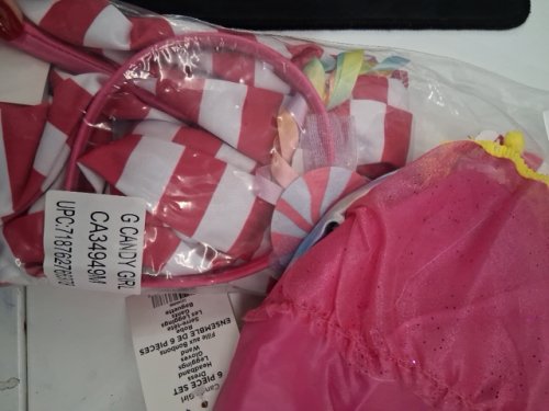 6PC GIRLS GOODMARK CANDY GIRL COSTUME - MEDIUM (8-10) - ASSORTED COLOURS (STYLE: CA84949M) image 2