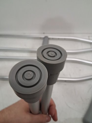 BIOS LIVING SET OF ALUMINUM CRUTCHES - adult - 5ft 2" to 5ft 10" - SILVER (MODEL: 56036) image 4