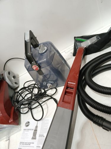 HOOVER POWER SCRUB DELUXE CARPET CLEANER/SHAMPOOER - RED (MODEL: FH50150VCD) image 7