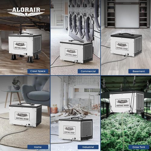 ALORAIR Crawl space Dehumidifier with Pump - 15 GAL - 1300Sq.FT - White (Model: Sentinel HD55P) image 3