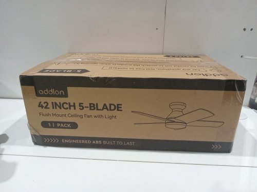 ADDLON 5-BLADE Ceiling fan with dimmable light & remote - 6 speeds - 42" - Black (model: KFM42PLY5B01R1-CA) image 7
