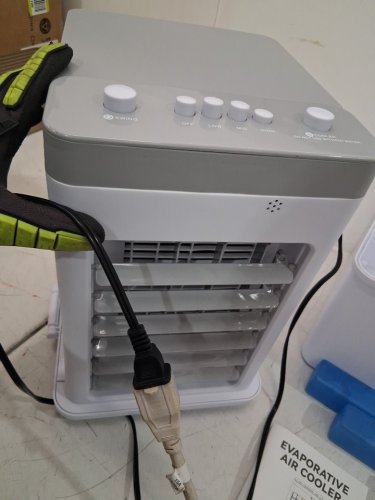 zorblent portable 4-in-1 Air Conditioner with 3 icepacks - 12l tank, 3 speeds, 70w - white (model: GDS-620) image 4