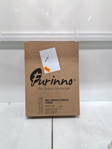 furinno jaya 9 shelf storage tower - 54" x 13" x 8" - white (model: 24069) image 2