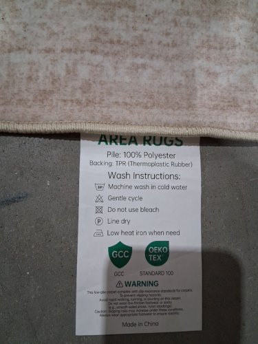 nakagishi washable non-slip area rug - 9ft x 12ft - beige (model : B0FHWGS3RF) image 5