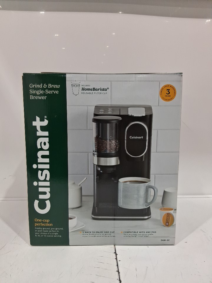 Cuisinart Conical Burr Grind & Brew Single-Serve Coffee Maker - black (model: DGB-2C) image 2