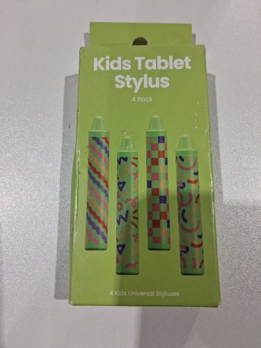 4pk Kids' GEMS Tablet Stylus - 3.5"h x 0.56"w - works with most tablets and smartphones - green - (model: 080-17-2709) image 2