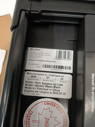cybex Solution G2 High Back Booster Car Seat - 40-120lbs cap - black (model: moon black) image 3