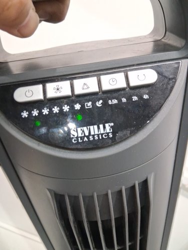 Seville Classics Oscillating Tower Fan - BLACK (MODEL: 1704090) image 7