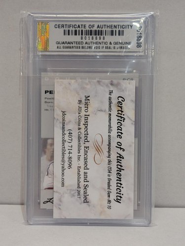 PELE & RONALDO EXCLUSIVE EDITION FIFA CARD - JDCC GEM MINT 10 - 2022 LEAF LEGENDS #P-CR image 3