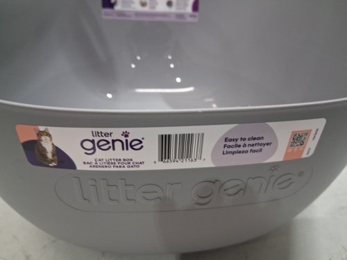 LITTER GENIE CAT LITTER BOX, FLEXIBLE PLASTIC WITH POUR SPOT - GREY image 4