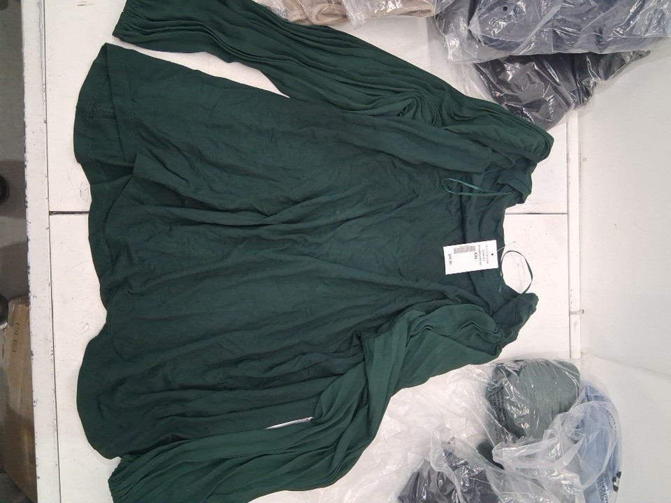 WOMENS RICKIS LONG SLEEVE FLOWY SHIRT - XXL - GREEN (STYLE: 3000013712) image 2