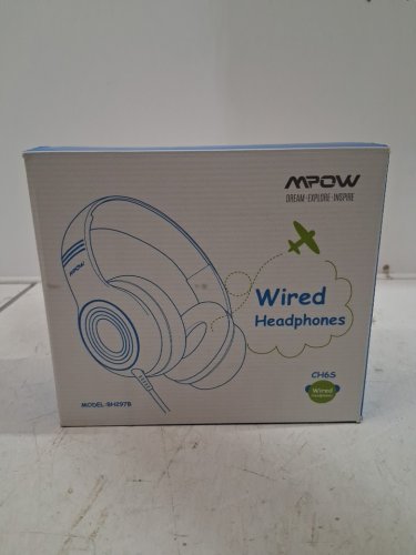 kid's mpow wired headphones - pink/white (model: bh297b) image 3