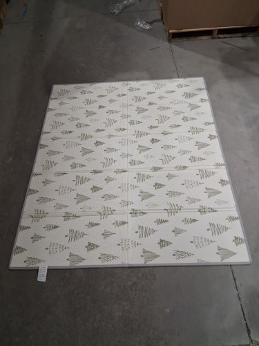 Joypony Foldable Baby Playmat XPE Foam Waterproof Anti-Slip - forest Pattern - 69" x 76.5" - Beige/Green/TREES - (Model: JY-PM) image 4