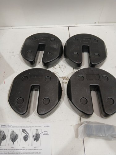 4pk Interlocking Canopy Weights for poles- 7.5lb EACH TOTAL 30LB - black image 3