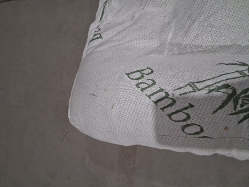 ultra soft plush bamboo mattress topper - queen - white/green image 6