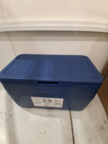 Coleman Chiller Portable Insulated HARD Cooler WITH HEAVY DUTY HANDLES - 48QT - DARK BLUE (MODEL: 2226955) image 3