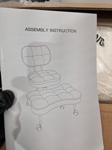 Swivel Cross Legged Office Chair With Adjustable Footrest - white (model: usxxbgy2trbe) image 3