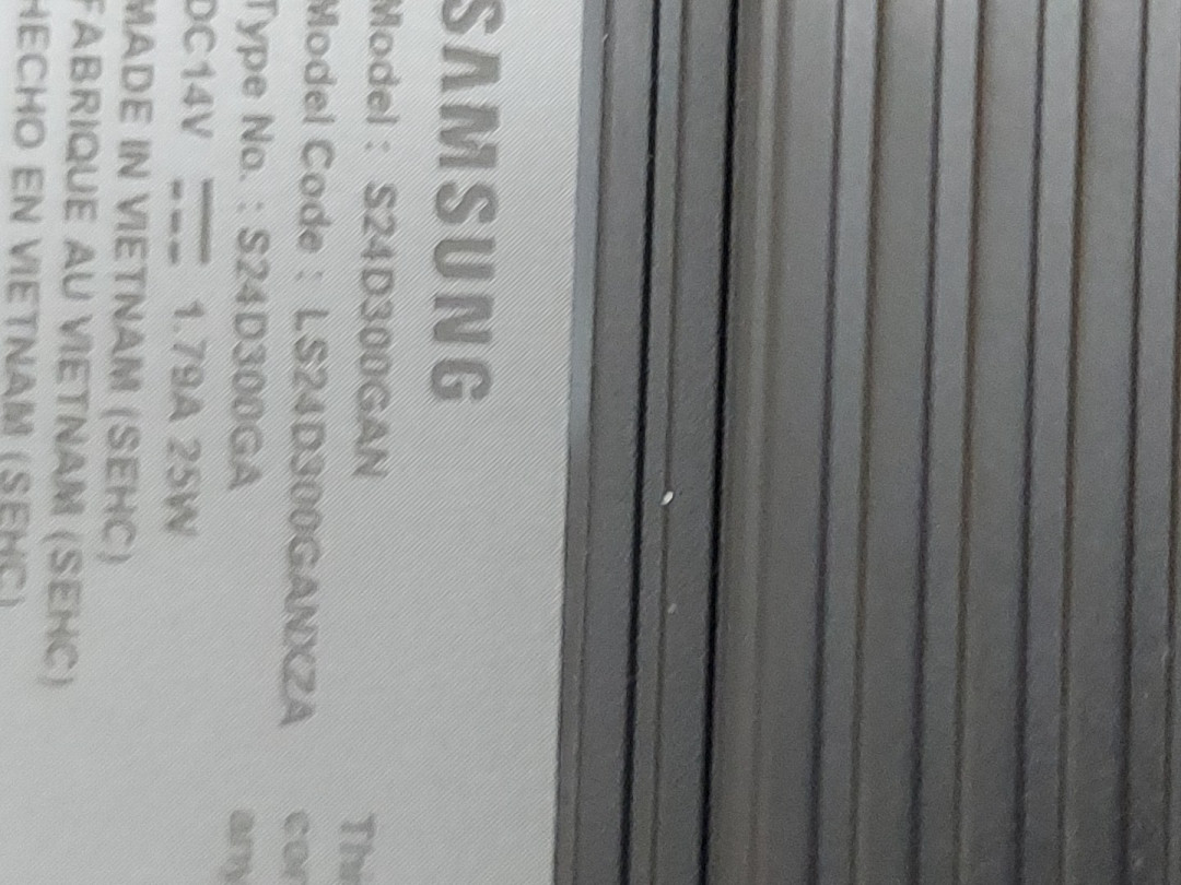 SAMSUNG ESSENTIAL S3 CLASS 16:9 IN-PLANE SWITCHING (IPS) FULL HD LCD MONITOR - 24" - BLACK (MODEL: S24D300GAN) image 6